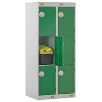 Link51 Three Compartment Lockers with Key Lock Each