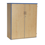 CUPBOARDS, 1 Fixed and 2 Adjustable Shelves, Blue