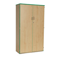 CUPBOARDS, 1 Fixed and 4 Adjustable Shelves, Green