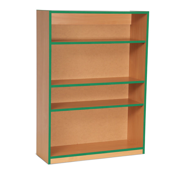 BOOKCASES, 1 Fixed and 2 Adjustable Shelves, Green
