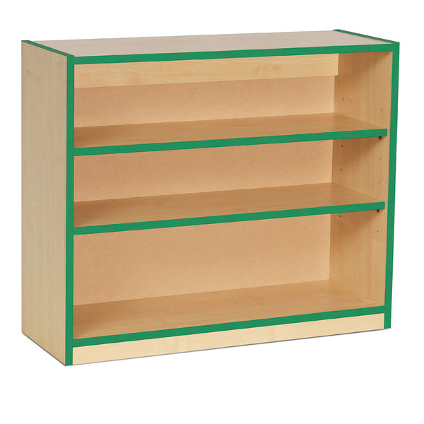 BOOKCASES, 2 Adjustable Shelves, Green