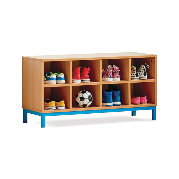 CLOAKROOM RANGE, CLOAKROOM UNITS, 8 Compartments, Lime