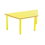 PREMIUM NURSERY TABLES, TRAPEZOIDAL, Sizemark 1 - 460mm height, Yellow