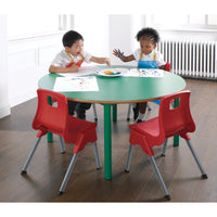 PREMIUM NURSERY TABLES, CIRCULAR, Sizemark 1 - 460mm height, Blue