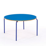 STANDARD NURSERY TABLES, CIRCULAR, Sizemark 3 - 590mm height, Blue