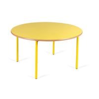 STANDARD NURSERY TABLES, CIRCULAR, Sizemark 2 - 530mm height, Yellow