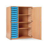 CLASSROOM STORAGE, TRAY STOCK CUPBOARDS, Provision for 16 Shallow Trays