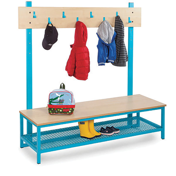 CLOAKROOM RANGE, CLOAKROOM UNITS, Boot Rack with 8 Hooks, Red