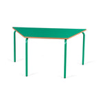 STANDARD NURSERY TABLES, TRAPEZOIDAL, Sizemark 1 - 460mm height, Tangy Green