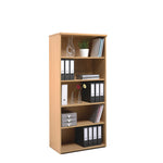 BOOKCASES, Standard - 470mm depth, 1790mm height with 4 shelves, White