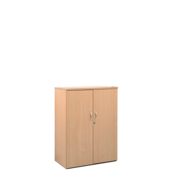 TWO DOOR CUPBOARDS, 1090mm height with 2 shelves, White