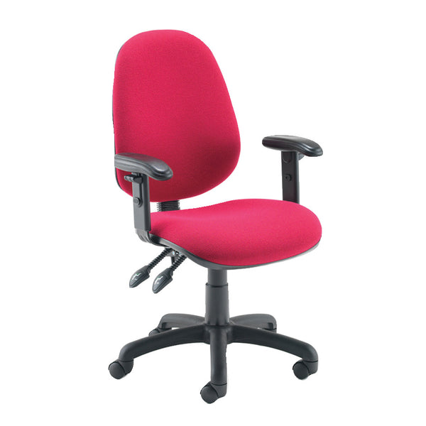 SWIVEL, OPERATOR CHAIRS, HIGH BACK, With Adjustable Arms - (590mm width), Blizzard