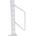 STEEL ADJUSTABLE SHELVING, Spring Rod Book Supports, 200 x 115mm (dxh), Pair