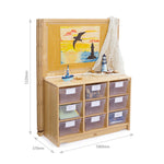 CHILDREN'S FURNITURE, Display Units, 940mm Display Unit with Totes or Baskets (F875), Clear Totes