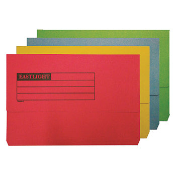 DOCUMENT WALLETS - A4, Yellow, Box of 50