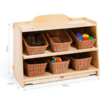 CHILDREN'S FURNITURE, Craft Shelf 3 with Totes or Baskets (H575), Baskets