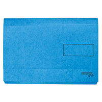 DOCUMENT WALLETS - A3, Blue, Box of 25