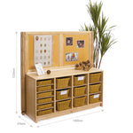 CHILDREN'S FURNITURE, Display Units, 1240mm Display Unit with Totes or Baskets (F876), Baskets