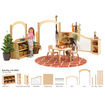 CHILDREN'S FURNITURE, Role Play, 3-5s (F942), Clear Totes