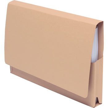 DOCUMENT WALLETS, FOOLSCAP, Strong 315gsm, Buff, Box of 50