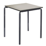 CRUSHBENT STACKING TABLE, SQUARE, 600 x 600mm, Sizemark 3 - 590mm height, Yellow