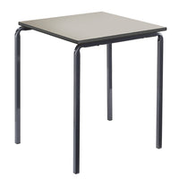 CRUSHBENT STACKING TABLE, SQUARE, 600 x 600mm, Sizemark 6 - 760mm height, Yellow