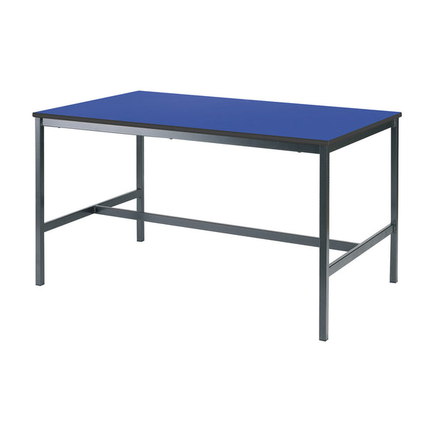 SCIENCE & ART TABLES, LABORATORY TABLE WITH SOLID CDF LAMINATE TOP, 1200 x 600 x 850mm height, Blue