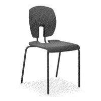 SE CURVE CHAIR, NON FIRE RETARDANT SHELL, Sizemark 5 - 430mm Seat height, Indian Red