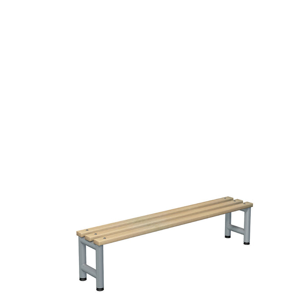 CLOAKROOM BENCH, SINGLE SIDED, Without Shoe Shelf, 1500mm