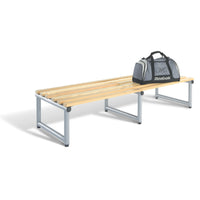 CLOAKROOM BENCH, DOUBLE SIDED, With Shoe Shelf, 2000mm