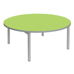 ENVIRO TABLES, 1200 ROUND TABLE, Sizemark 1 - 460mm height, Acid Green