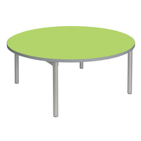 ENVIRO TABLES, 1200 ROUND TABLE, Sizemark 4 - 640mm height, Azure