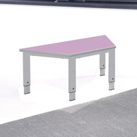 HEIGHT ADJUSTABLE TABLES, START RIGHT, Trapezoidal, Beech