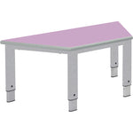 HEIGHT ADJUSTABLE TABLES, START RIGHT, Trapezoidal, Lilac