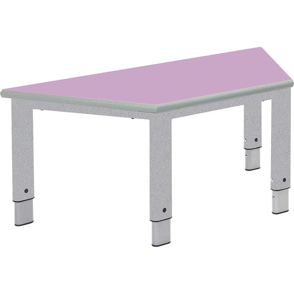 HEIGHT ADJUSTABLE TABLES, START RIGHT, Trapezoidal, Soft Blue