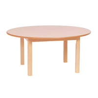 WOODEN TABLES, CIRCULAR, 530mm height