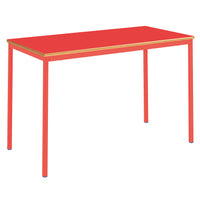 FULLY WELDED FRAME, COLOUR FRAME TABLES, 1200 x 600mm, Sizemark 6 - 760mm height, Blue