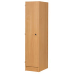 WOODEN LOCKERS, ONE DOOR, With Pull Hole, White