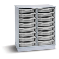 2 COLUMN 12 SHALLOW TRAY UNIT, Grey