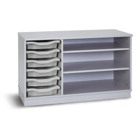 PREMIUM STORAGE RANGE, 6 SHALLOW TRAY UNIT, White