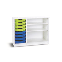 PREMIUM STORAGE RANGE, 8 SHALLOW TRAY UNIT, White