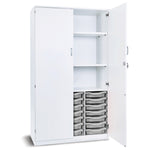 21 SHALLOW TRAY STORE CUPBOARD, White