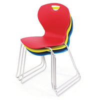 EVO CHAIR RANGE, SKID BASE, Sizemark 5 - 430mm Seat height, Mulberry