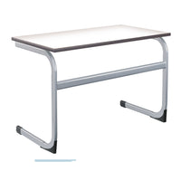 EURO TABLES, DOUBLE, Sizemark 2 - 530mm height, Light Grey