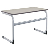 EURO TABLES, LARGE DOUBLE, Sizemark 4 - 640mm height, Light Grey