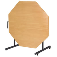 FLIP TOP TABLES, OCTAGONAL, 710mm height, Beech