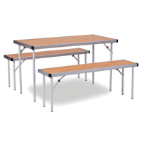 FAST FOLD RECTANGULAR FOLDING TABLES & BENCHES, FAST FOLD BENCHES, 1830 x 305 x 330mm, Oak