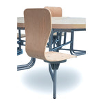 12 SEAT PRIMO MOBILE FOLDING TABLE, With Full Back, Moderno Oak