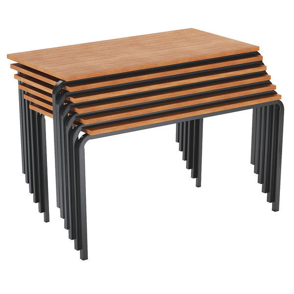 CLASSROOM TABLES, RECTANGULAR, 1100 x 550mm, Sizemark 2 - 530mm height, Beech