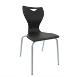 CLASSROOM CHAIRS, EN CLASSIC CHAIR, Sizemark 3 - 350mm Seat height, Black